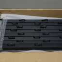 Fence Post Extender, 31 '' Barbed Wire Extension Arms for Wooden Fence Posts, Flat or Surface Mounted Barbed Wire Arm Extensions, Cornered Barbed Wire Arms for Garden and Home (Black - Set 16) (Straight)