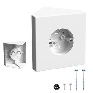 Fan Mounting Box, FB900-1, Supports Fans to 70 LBS and Fixtures up to 200 LBS, Paintable, Fits Cathedral Ceiling Angles of 80 or Up, White