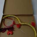 Costume Set, Cupid Bow and Arrow Feather Wings Headwear Arrows Bow Valentine Heart Rimless Sunglasses for Kids 4+ (Fresh Style)
