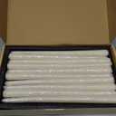 20 Pack Ivory Taper Candles, 7-8 Hours Burn Time, Unscented and Smokeless, 4/5 x 10 Inch Dinner Candle Set for Household, Wedding, Party and Home Dcor Candlesticks