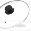 Sunhouse 10 Glass Lid for Pots, Pans, Woks & Skillets - Tempered Glass Replacement Lid with Heat-Resistant Knob - Fit 10 (26cm) Cookware, Dishwasher Safe, Oven Safe