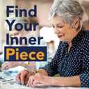 Bits and Pieces  500 Piece Jigsaw Puzzle for Adults  Happy Hollow - Halloween Farm Pumpkin Jack - O - Lantern Tractor Cat Fall Autumn Flower Corn Moon Night Jigsaw Puzzle by Artist Alan Giana