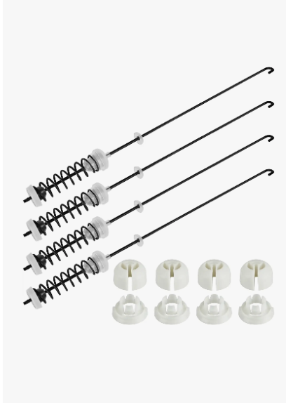2023 Upgraded W10780045 Washer Suspension Rod Kit by Beaquicy - Replacement for Whirl-pool Ken-more Amana Roper Washing Machine - Part Kit WTW4616FW0, 11020102310, NTW4516FW0 W10537442 for 4 Pack Set