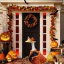 Porch Goose Outfits Halloween Goose Outfit Holiday Goose Clothes for Yard Lawn 23" High Concrete Goose Costume Outdoor Garden Statue Halloween Decor Accessories - Lace Maple Dresses & Hat