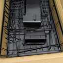 7 code Large Dish Drying Rack for Kitchen Counter, Detachable Large Capacity Dish Drainer Organizer, 2-Tier Dish Racks with Utensil Holder, Black