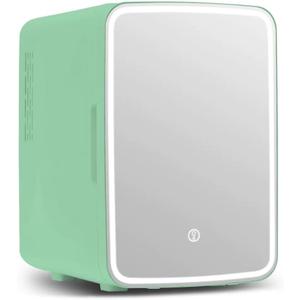 CUTIEWORLD Green Fridge with Mirror, 4L Fridge