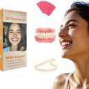 Denture Do it Yourself Full Set of Top and Bottom Fake Teeth to Create Your Perfect Smile at Home-ABA02