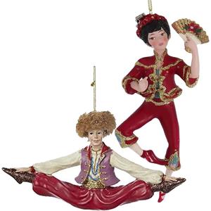 Kurt Adler Resin International Dancer Ornament Set Of 3, Christmas