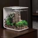 biOrb Flow 15 Acrylic 4-Gallon Aquarium with White LED Lights Modern Compact Tank for Tabletop or Desktop Display, White