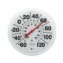 Springfield Indoor Outdoor Big Dial Thermometer, Wireless with Large Easy-to-Read Numbers, 8-Inch Dial for Patio, Pool, or Indoor Use, White Finish (No Size)