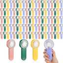 Sumind 100 Pcs Mini Portable Fan,AAA Battery Operated, 4 Colors, 5.9 x 2.6 inches