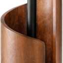 Stylish Mountain Paper Towel Holder with Mango Wood Base & Sturdy Iron Holders - Effortless One-Hand Tear for Jumbo & Mega Rolls - Perfect for Kitchen & Living Room Countertops