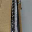 12V 48 LED Color Light License Plate Frame, Acrylic Plastic Licence Plate Cover with Bright LED Lights, Waterproof Car Tag Decor Front and Rear License Frame with Screws (White)