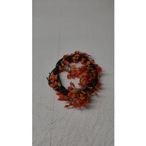 Fall Wreath Fall Wreaths for Front Door Orange forsythia Wreath with Berries and Autumn Leaves for Indoor Outside Door Harvest Festival Thanksgiving Day Celebration Decoration