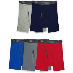 Fruit of the Loom Men's Coolzone Boxer Briefs, Moisture Wicking & Breathable, Assorted Color Multipacks, Size Small
