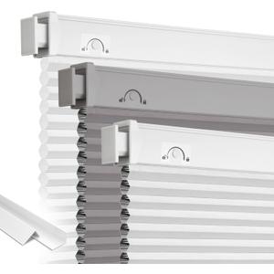 Grandekor Blackout No Drill Blinds for Windows,46" W x 48" H,White