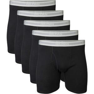 Gildan mens Underwear Boxer Briefs, Multipack (Large, Black)
