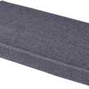 Bench Seat Memory Foam Chair Pads Non-Slip Rubber Back Indoor Swing/Settee Cushion 60 x 18 inch (Grey)