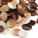 Floroom 300pcs Rose Petals Rust Brown Earth Tones Faux Silk Flower Petals for Wedding Flower Girl Basket Aisle Scatter Dinner Table Centerpieces Party Confetti Bridal Shower Romantic Night Decoration