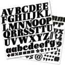 3 x 1040 Pieces 16 Sheets Alphabet and Number Stickers, 1" Self-Adhesive Vinyl Decals for Mailbox, House Number, Address Sign, Classroom, Business Use (1 Inch - Black)