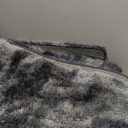 PAGISOFE Abstract Shaggy Area Rug 4' x 6' Plush Furry Rugs for Living Room, Tie-Dyed Dark Grey Soft Fluffy Rugs for Bedroom Grils Boys, Fuzzy Rug for Nursery, Dorm. Shag Carpet for Kids Room Decor