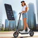MEGAWHEELS Electric Scooter,Electric Scooter Adults,10in Pneumatic Tires,350W Motor,19 Miles Range,E Scooter with Smart APP Control for Commuting, Outdoor, Short Travel UL2272