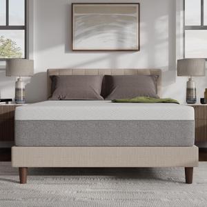 Novilla 12 Inch King Mattress, Gel Memory Foam Mattress King Size in a Box with Comfort Foam for Pressure Relief & Body Support & Cool Night Sleep, CertiPUR-US Certified (Grey)