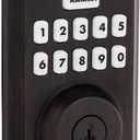 Kwikset 9250TRS-11PS Transitional Powerbolt 2 Electronic SmartCode Deadbolt SmartKey with RCAL Latch and RCS Strike Venetian Bronze Finish