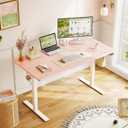 OffiGo 48" Pink Electric Standing Desk Height Adjustable for Home Office