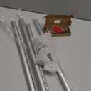 Curtain Rod 32 to 58 Inches (2.6-4.8ft), USFOOK 7/8 inch Telescoping Splicing Curtain rods for Windows 20 to 54 inches, Silver Decorative Drapery Rods for Home with Translucent Finials