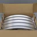 zizin 2 Pack Galvanized Raised Garden Bed Metal Oval Raised Garden Beds Outdoor Planter Box for Vegetables (6x3x1FT, Silver)