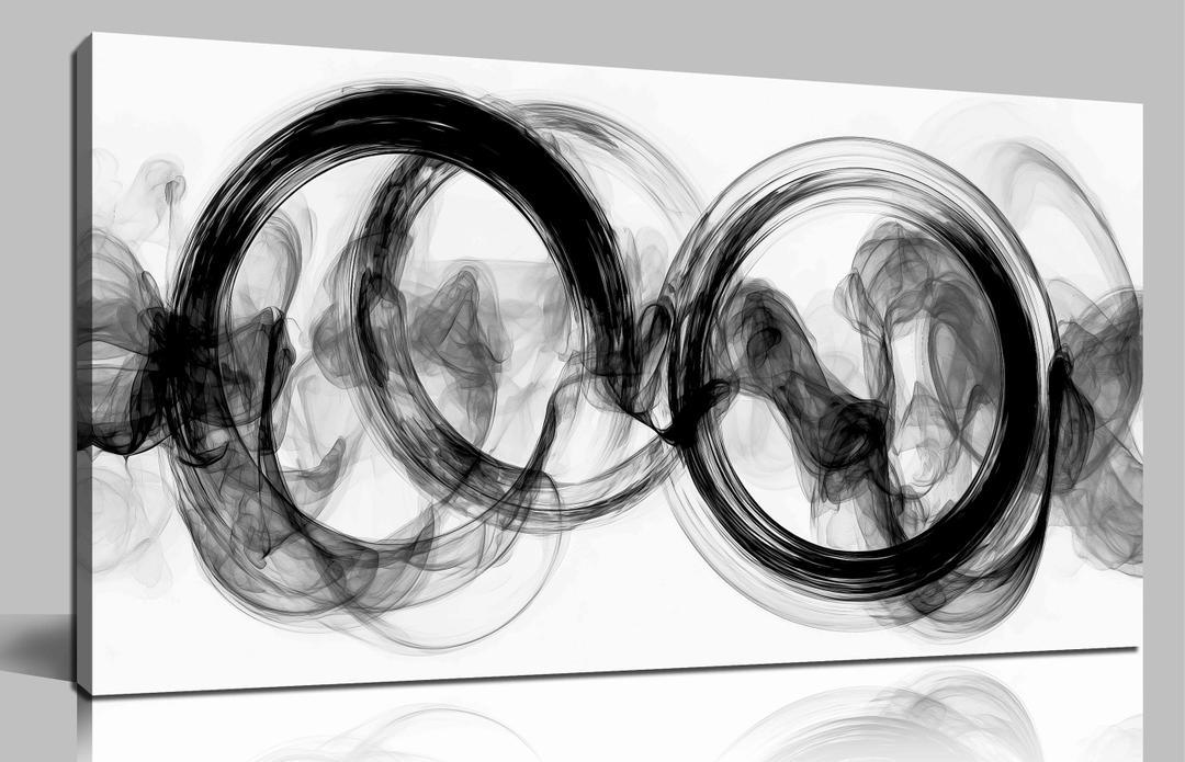CPKATMT Abstract Wall Art For Living Room Black And White Wall Decor For Bedroom Modern Prints Wall Art For Office 20 x 40 Inch