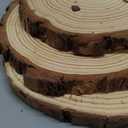 Natural Pine Wood Slabs Untreated 6-7 inches Diameter x 3/5" Thick Large 3 Pieces Solid Wood Slices for Weddings, Table Centerpieces, DIY Projects or Decoration
