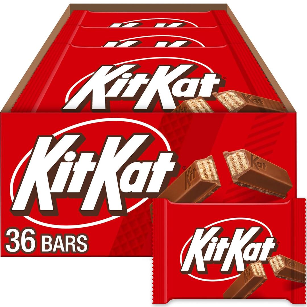 KIT KAT Milk Chocolate Wafer Candy Bars, Halloween Candy, 1.5 oz (36 Count)