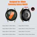 Bandletic Magnetic Silicone Band Compatible with Samsung Galaxy Watch 7 6 5 4 FE 40mm 44mm/for Galaxy Watch 6 4 Classic 43mm 47mm 42mm 46mm/Watch 5 Pro 45mm, 20mm No Gap Strap for Men Women, Black