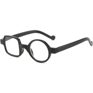 Classic Reading Glasses for Seniors Stylish Frame with Round and Square Lenses, Unisex Readers for Men and Women