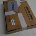 WESTREE Dual Monitor Stand Riser, Wood and Steel Monitor Stand Riser, Computer Monitor Stand for 2 Monitors, Multi-Purpose Desktop Storage Stand for Computer,Laptop,Printer,TV (Large, Black)