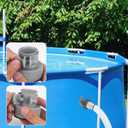 2pcs 1.25" to 1.5" Type B Pool Hose Adapter, Plastic Type B Pool Hose Connector for Filter Pumps