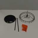 Rotating Necklace Holder Jewelry Organizer Display Stand 14-Inch with 23 Hooks Black, short-black, 8.27*5.9*13.8inch (HS01)