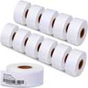 Label KINGDOM 12 Rolls Compatible Dymo 1" x 2-1/8" Multipurpose Labels Replacement for DYMO 30336 Barcode Labels for Label Writer 450, 450 Turbo, 4XL Desktop Printers