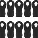 Magnetic Chip Clips, 10 Pack Plastic Bag Clips with Magnet, Black Snack Clip for Food Storage and Refrigerator
