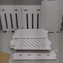 3-Tier Bathroom Storage Cabinet, Bathroom Floor Cabinet with Door and Shelf, Small White Floor Cabinet Freestanding Organizer for Bathroom Living Room Entryway Kitchen Hallway Small Space