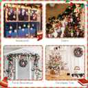 Peryiter 20 Set Christmas Hanging Gnomes Ornaments Coworker Gifts Bulk with Thank You Cards Swedish Plush Beard Doll Ornament Appreciation Gifts for Coworker Employees Staffs Xmas Tree Home Decor