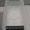 IRIS USA 10-Pack 6 Quart Storage Bins with Lids, Clear