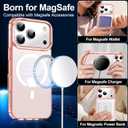 for iPhone 17 Pro Case with Screen Protector,[Compatible with Magsafe] Military-Grade Protection & Anti-Yellowing,Magnetic Phone Case for iPhone 17 Pro,Pink