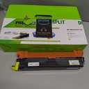 2 Packs Compatible Replacement Toner Cartridge, Blue and Yellow