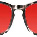 TIJN Sleep Glasses with Blue Green Light Blocking, Red Light Lens for Computer Gaming, Screen Fatigue & UV Protection