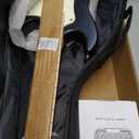 Donner 30 Inch Kids Electric Guitar Beginner Kits ST Style Mini Electric Guitar for Boys Girls with Amp, 600D Bag, Tuner, Picks, Cable, Strap, Extra Strings, DSJ-100, Black (Black)