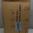 Outdoor Heated Cat House in Winter, Extremely Insulated & Weatherproof, Feral Cat Shelter with Waterproof Eaves & Escape Door for Outside Stray Barn Cat (Dark Grey, 23.6"x16.5"x13.4")