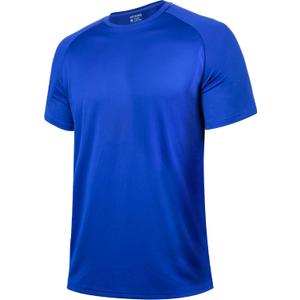 BRISIRA Coolmax Cooling Workout Shirts for Men Quick Dry Moisture Wicking Gym Tshirts Athletic Active Short Sleeve Tees (XL)
